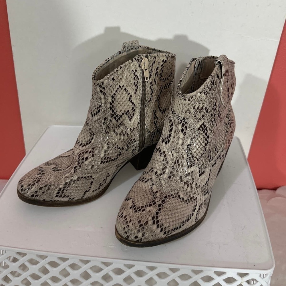 Rampage snake skin ankle boots